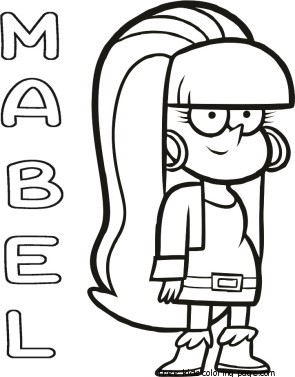 295x377 Print Out Gravity Falls Mabel Coloring Pages