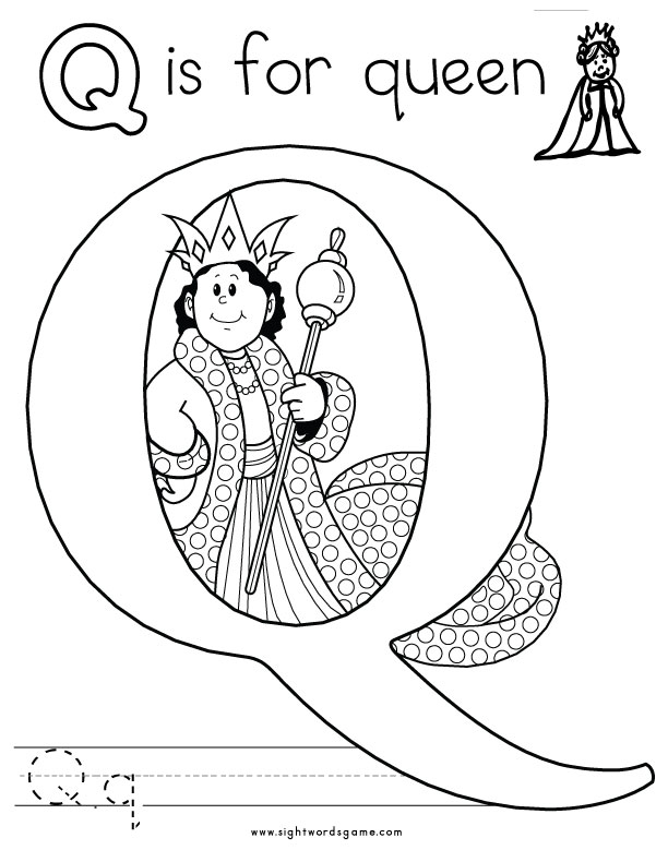 612x790 Alphabet Coloring Pages