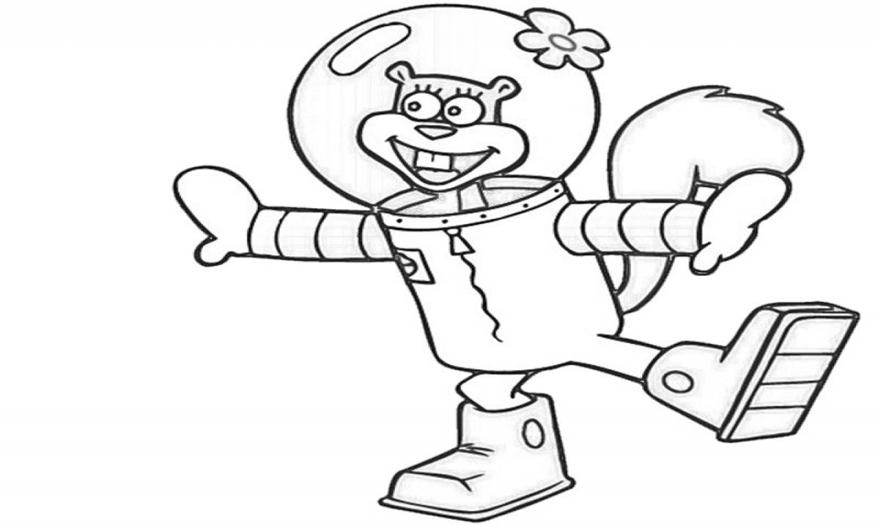1280x768 Funky Sandy Cheeks Coloring Pages Embellishment