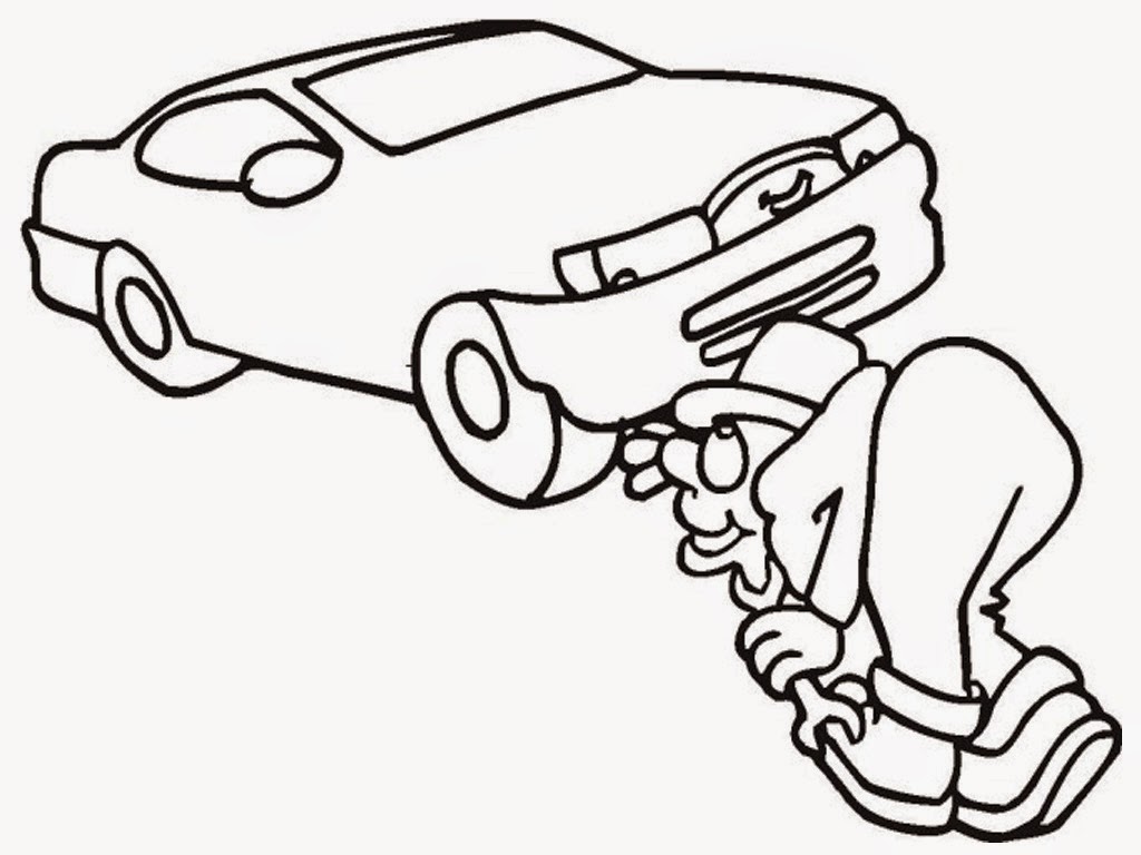 1024x768 Mechanic Coloring Pages