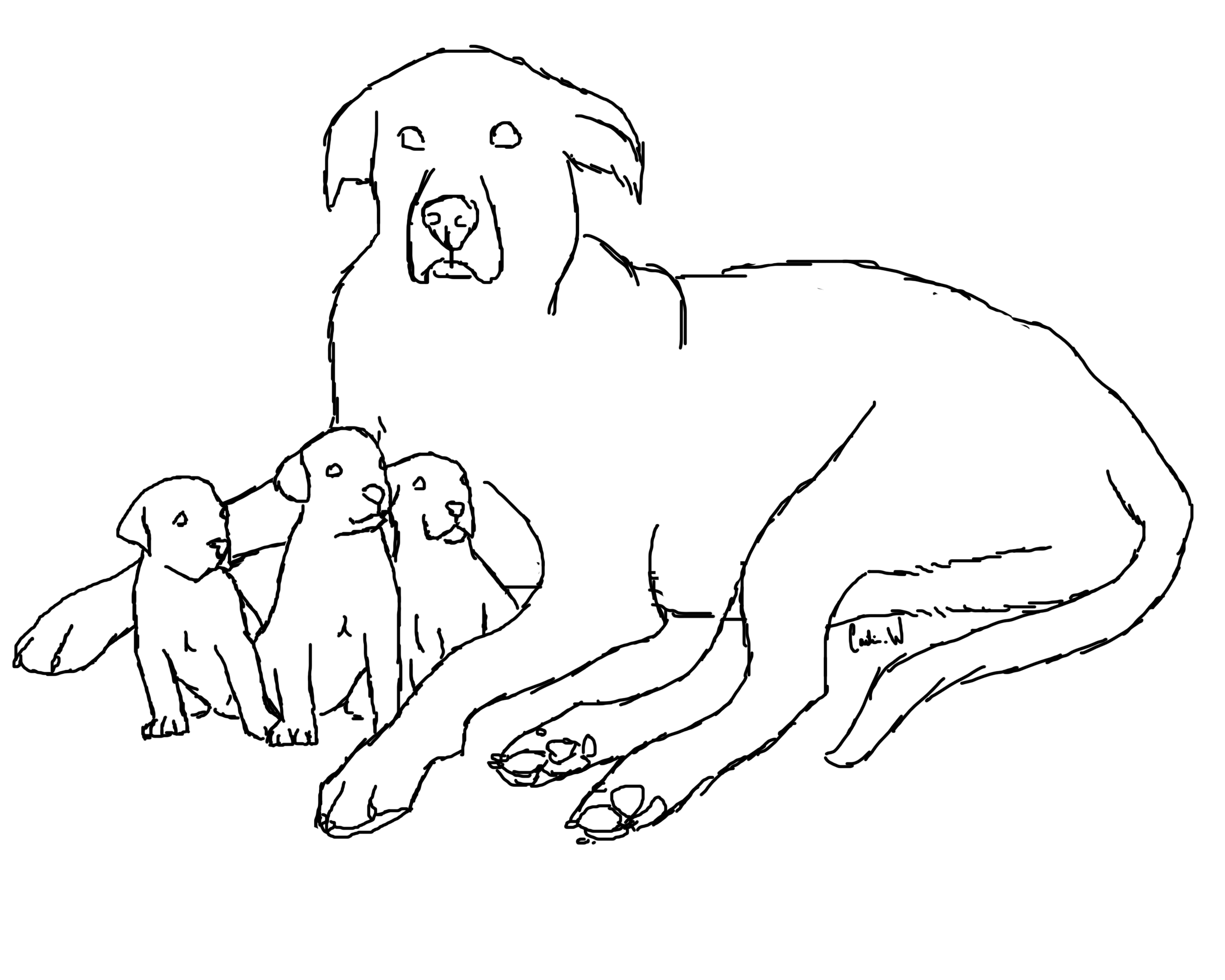2500x2000 Great Dane Coloring Pages