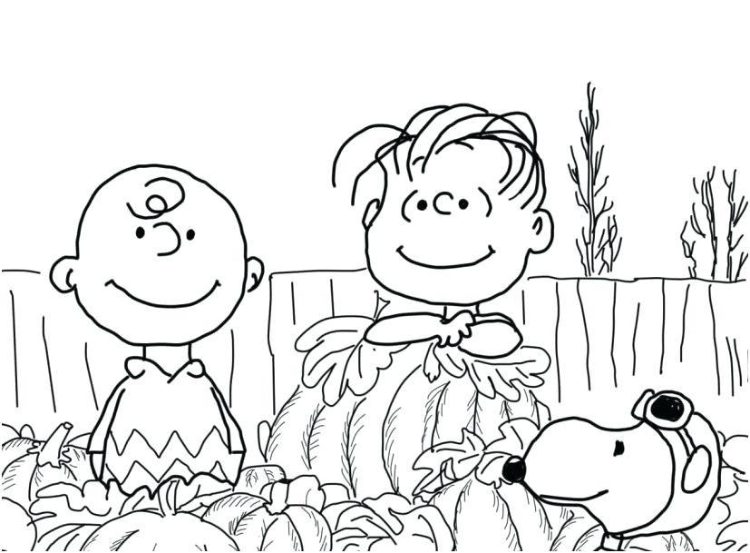 Great Pumpkin Charlie Brown Coloring Pages