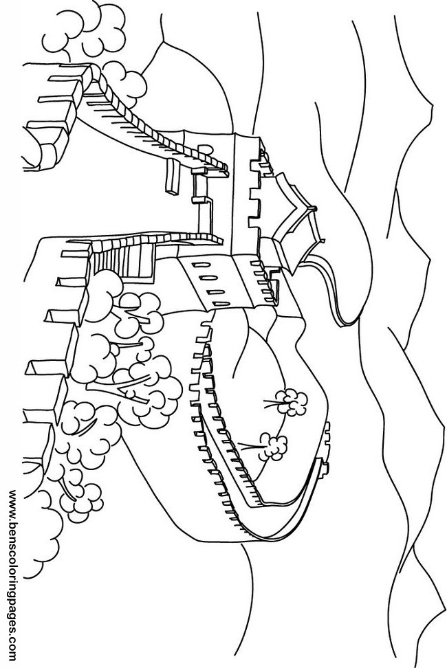 650x972 Great Wall Of China Clipart Great Wall Of China Coloring Page