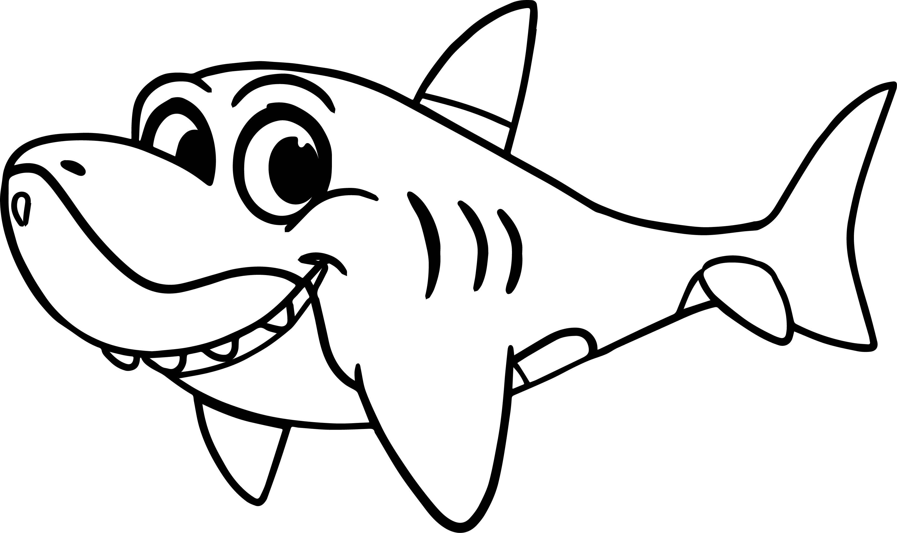 3562x2116 Fresh Shark Coloring Pages Printable Free Coloring Pages Download