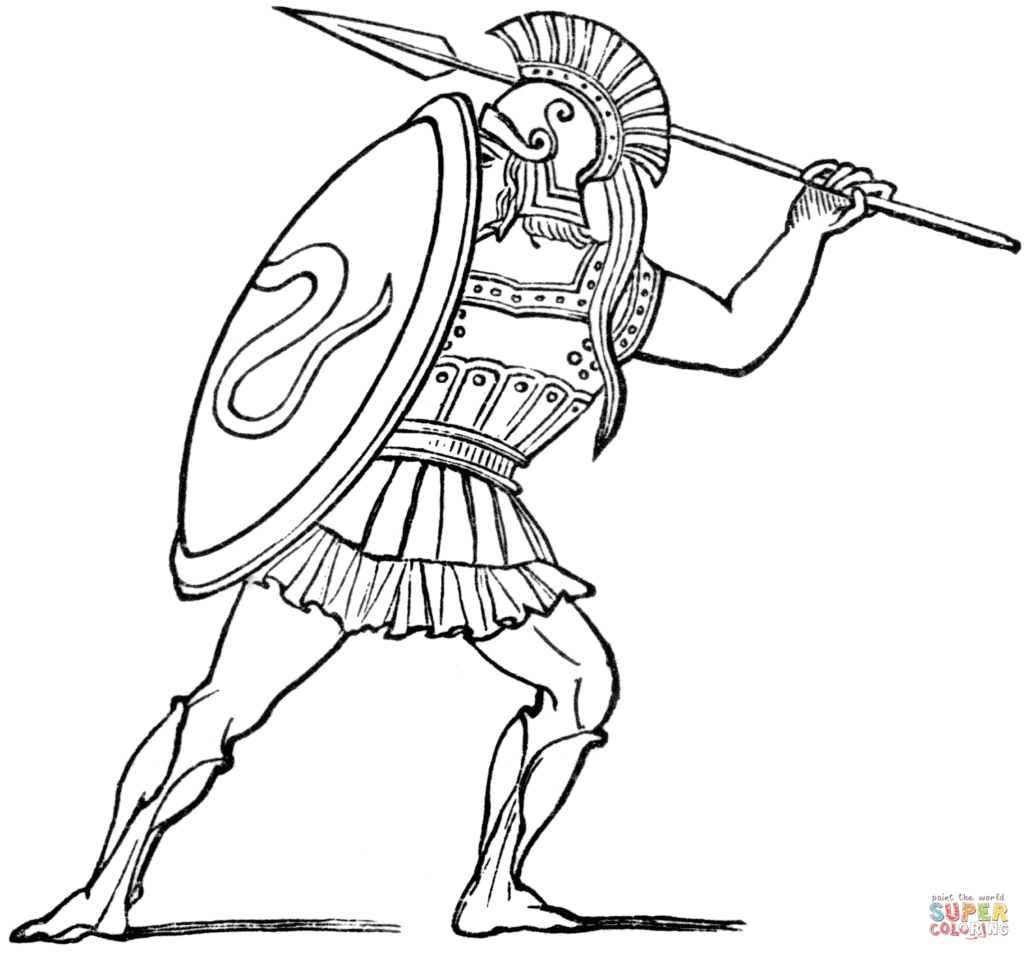 1024x954 Ancient Greece Coloring Pages
