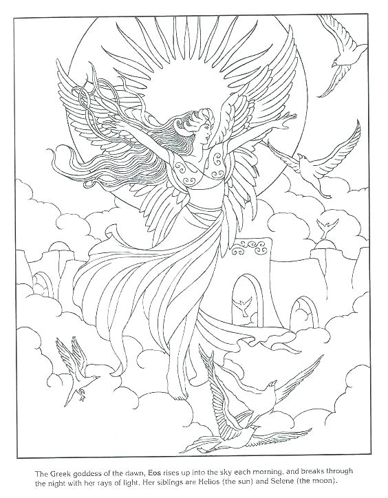 564x724 Greek Gods Coloring Sheets Coloring Page Goddess Coloring Pages