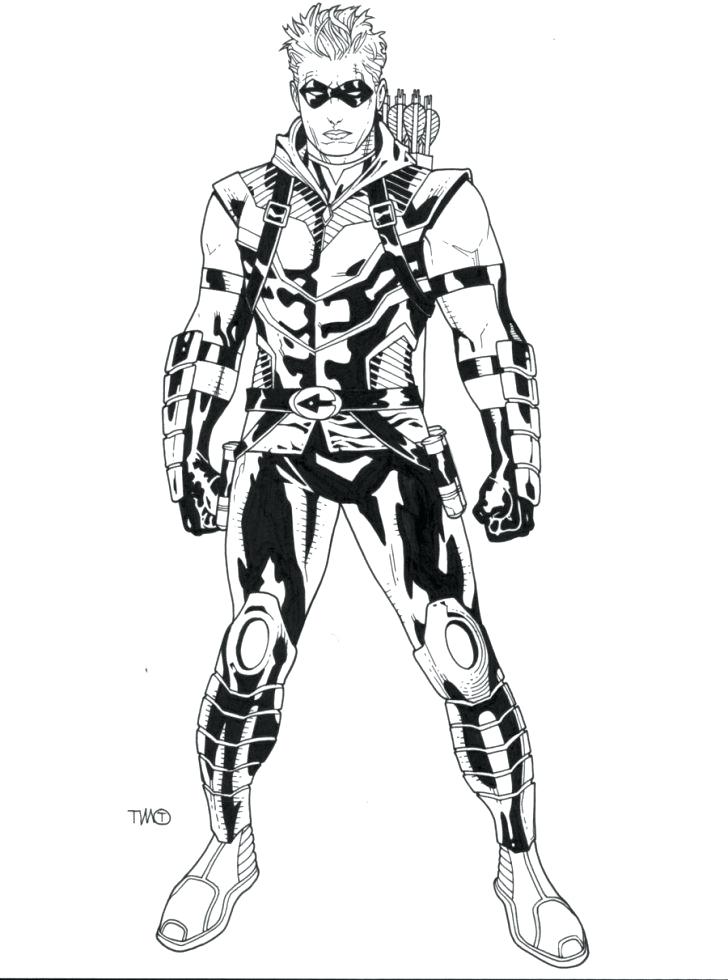 728x980 Green Arrow Coloring Pages Green Arrow Coloring Pages