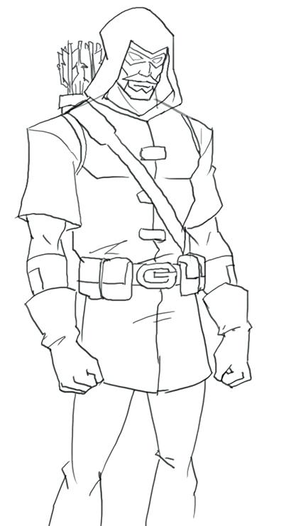 400x741 Green Arrow Coloring Pages Green Arrow Green Arrow Coloring Sheets