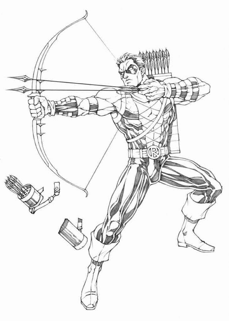 731x1024 Wonderful Green Arrow Coloring Pages 20