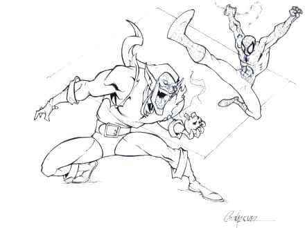 Green Goblin Coloring Page