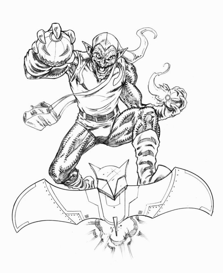 725x890 Green Goblin Coloring Pages Coloring Pages