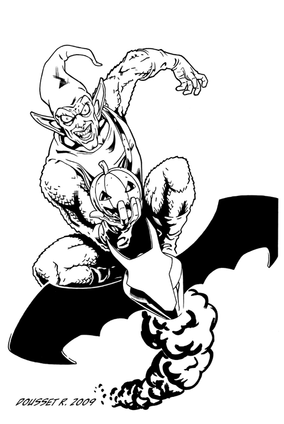 586x875 Spider Man Green Goblin Coloring Pages