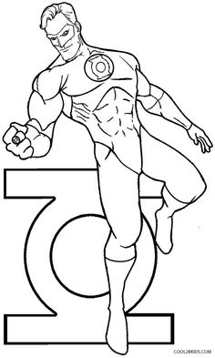236x393 Green Lantern Coloring Pages For Kids, Printable Free Coloring