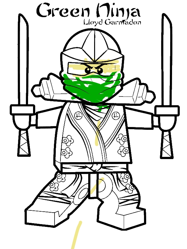 600x800 Lloyd Garmadon Ninjago Green Ninja Coloring Page
