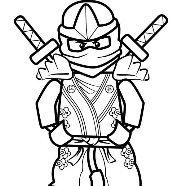 600x600 Ninja Colouring Pages To Print Green Ninja Lloyd Coloring Page
