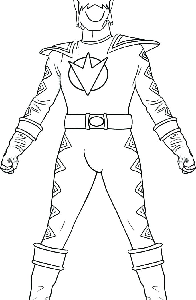 687x1050 Mighty Morphin Power Rangers Coloring Pages