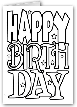Greeting Card Coloring Pages