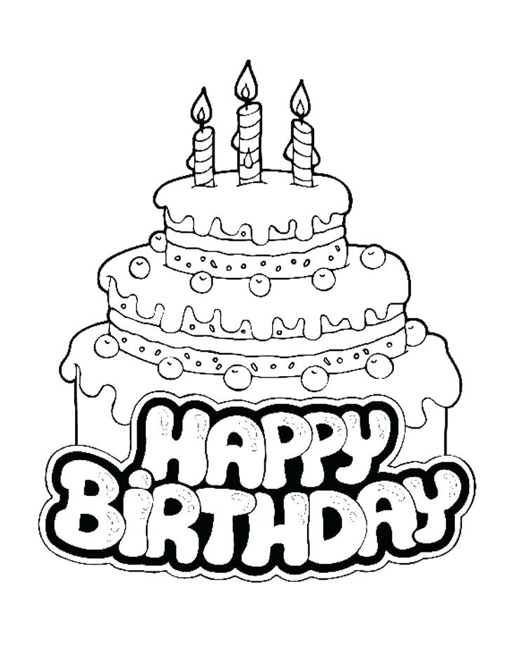 736x951 Happy Birthday Card Free Printable Birthday Card Coloring Page