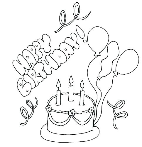 484x500 Coloring Birthday Cards Best Happy Birthday Card Printable