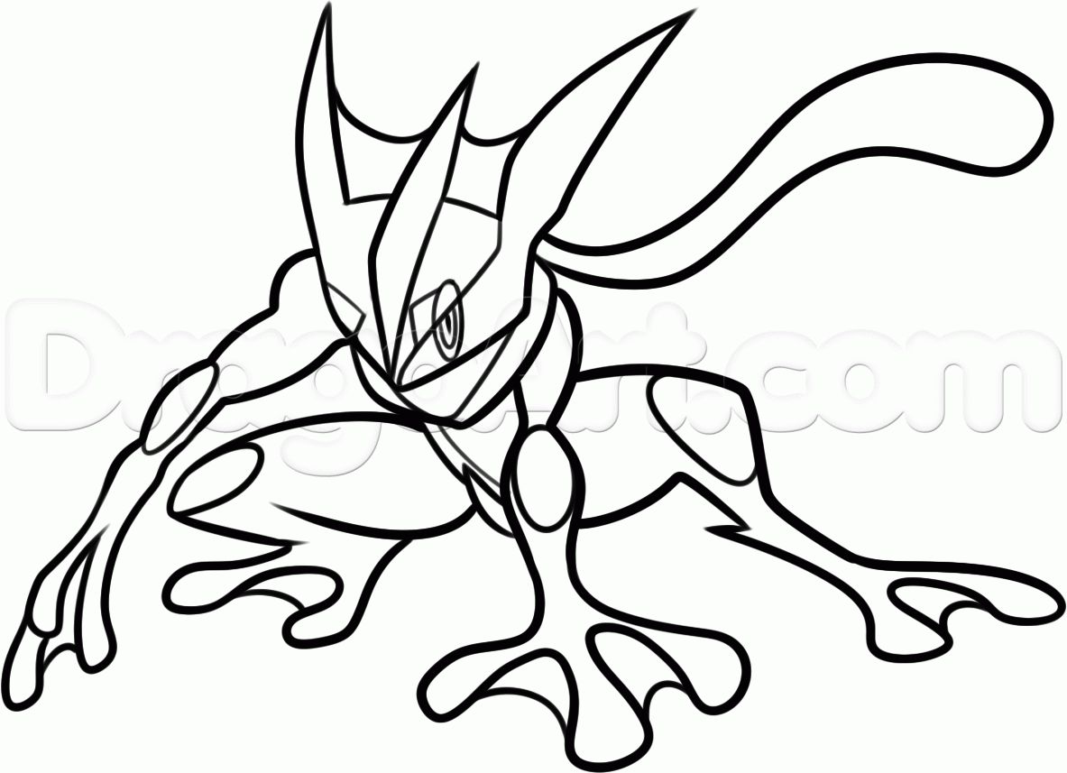 Greninja Coloring Page