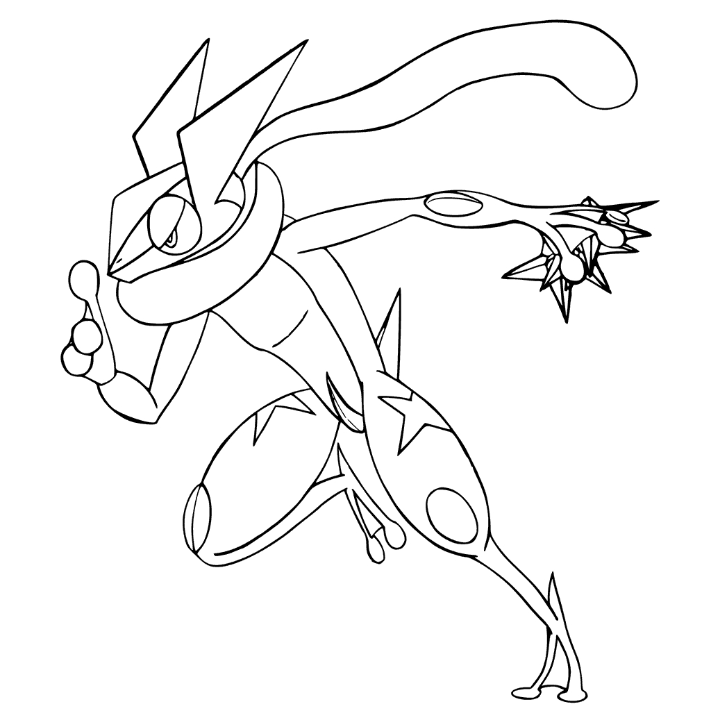 1024x1024 The Truth About Ash Greninja Coloring Pages Download For Kids 2018