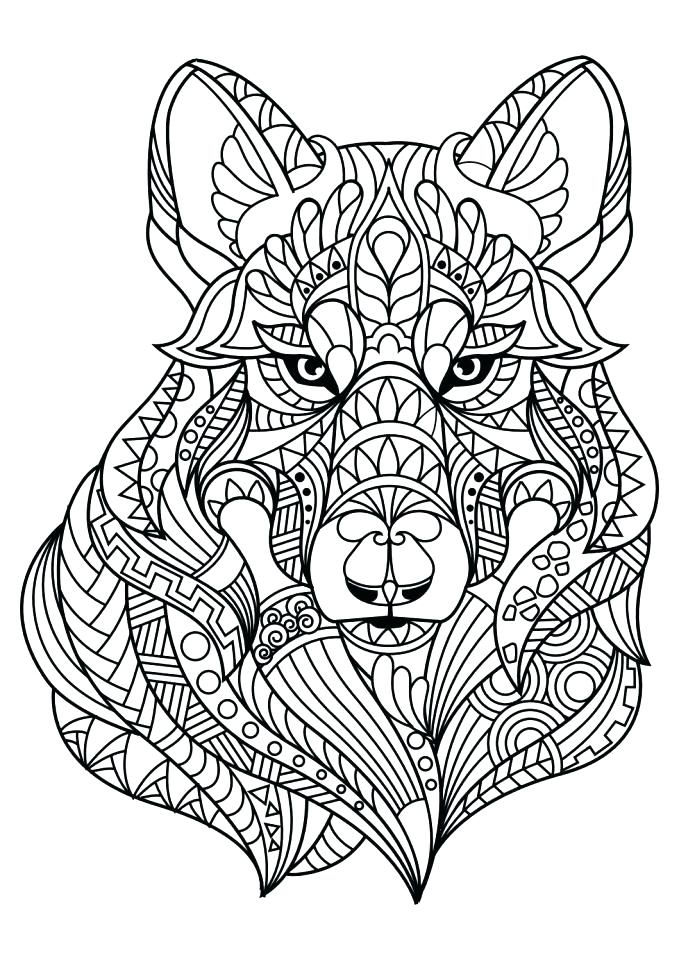 679x960 Anime Wolf Coloring Pages