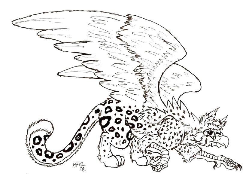 829x579 Drawn Griffon Griffin Coloring Page Vector Drawn Griffon Coloring
