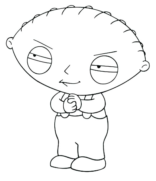 600x698 Stewie Griffin Coloring Pages Coloring Pages Coloring Pages