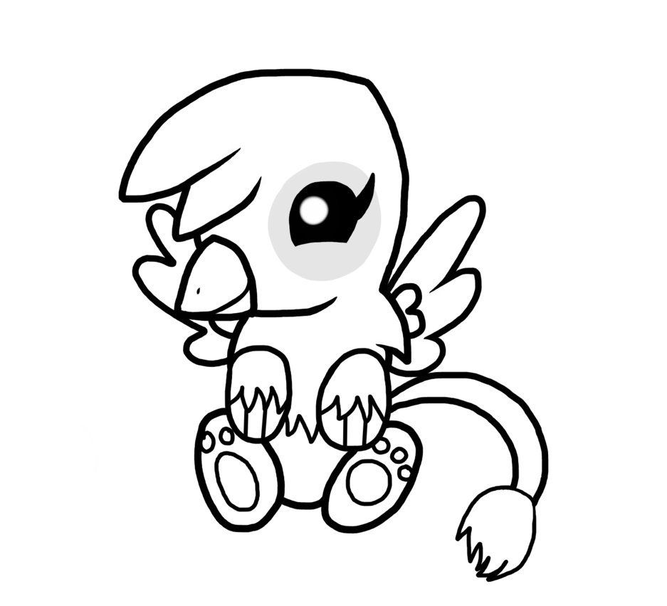 937x852 Baby Griffin Color Page By Theshadowstone