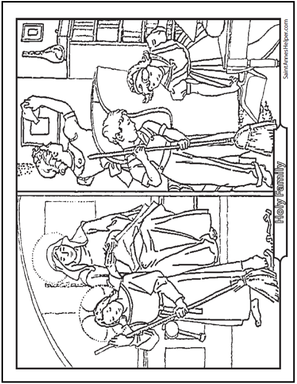 590x762 Father's Day Coloring Pages Of St. Joseph