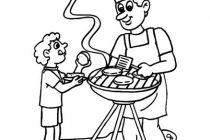 210x140 Grill Coloring Page Father And Son The Grill Coloring Page