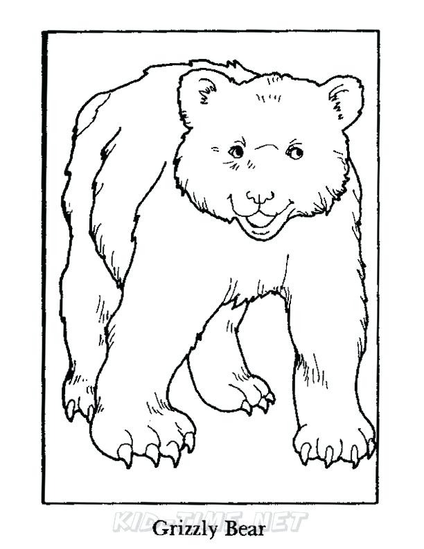 612x792 Grizzly Bear Coloring Page Grizzly Bear Coloring Pages California