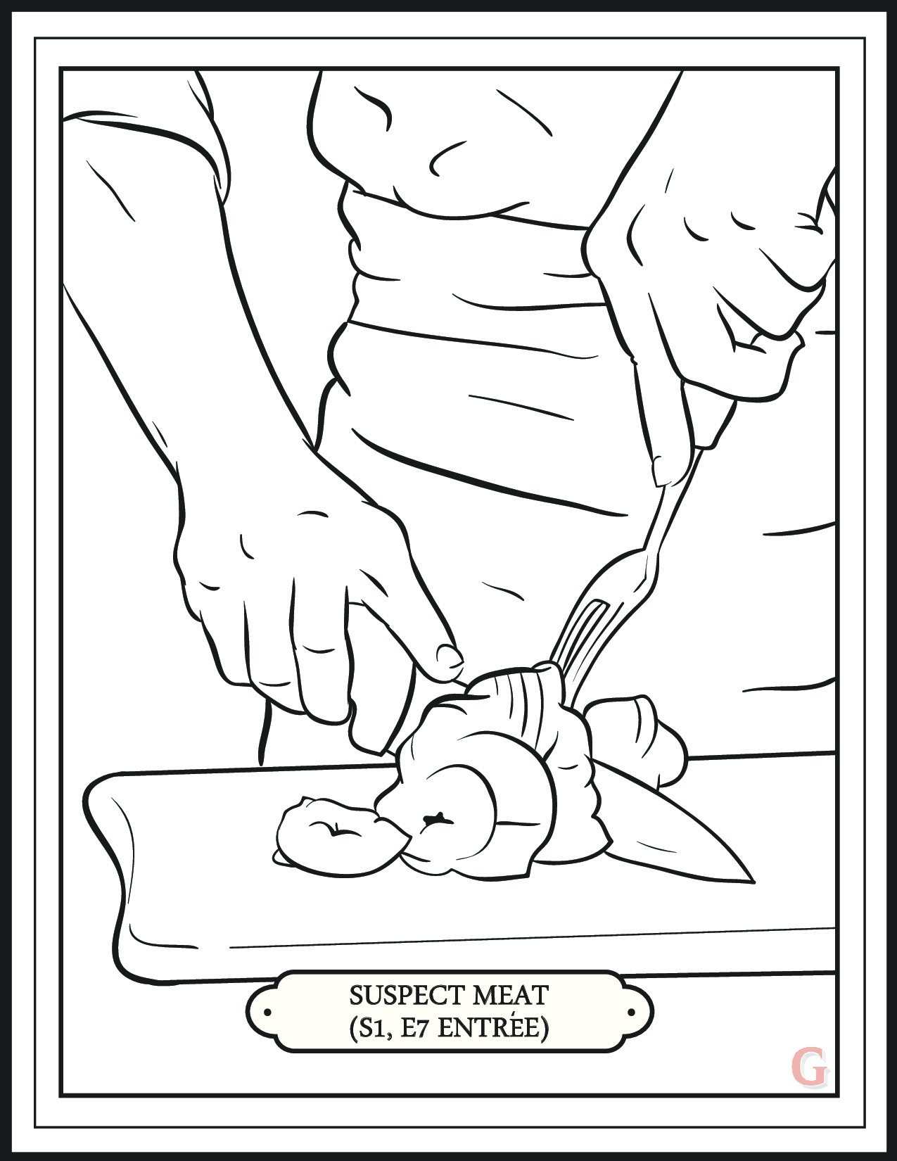 1275x1650 Hannibal' Returns Tonight. Enjoy This Mini Coloring Book About