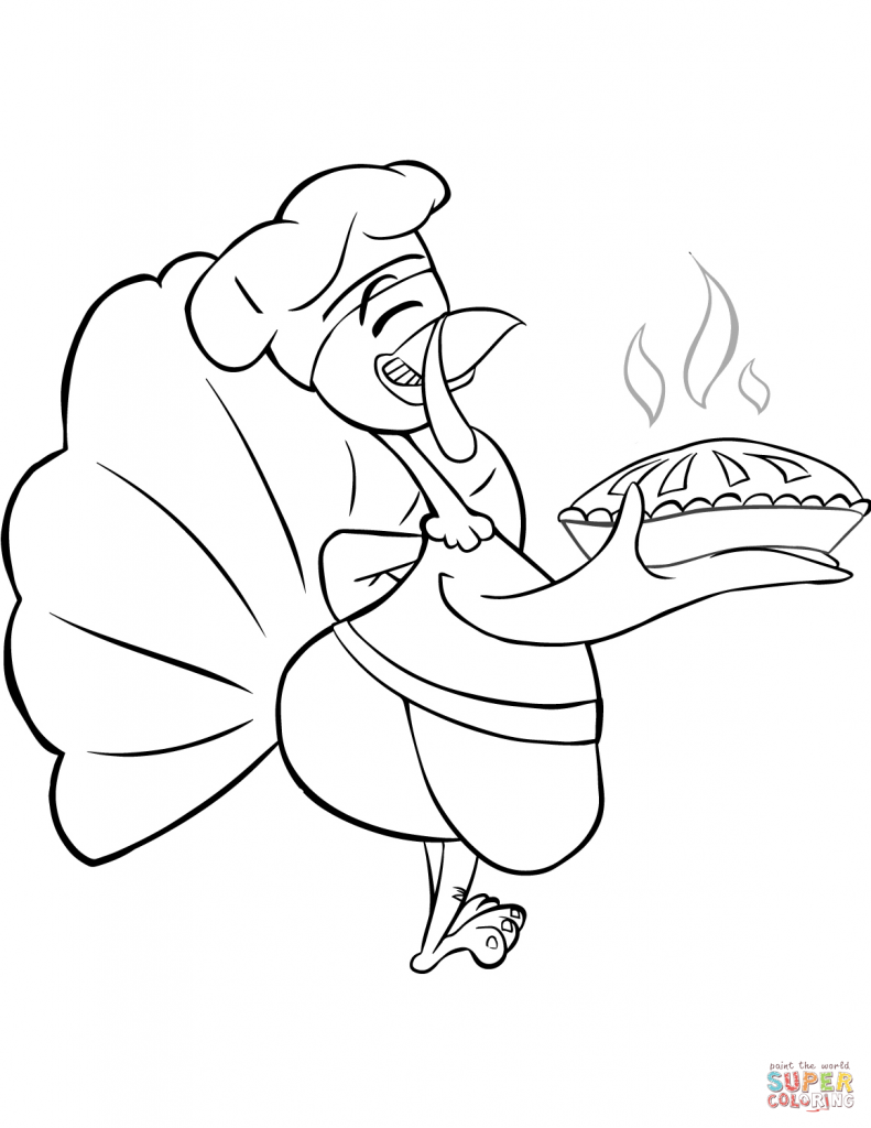 791x1024 Vector Of A Cartoon Gross Chef Coloring Page Outline By Toonaday