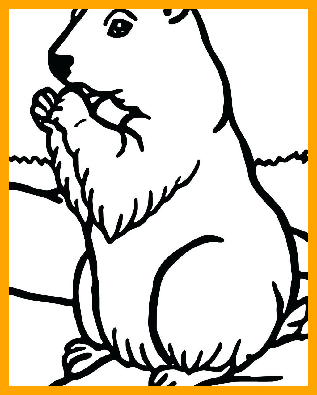 1026x1280 Best Groundhog Day Coloring Printable For Page Ideas And Styles