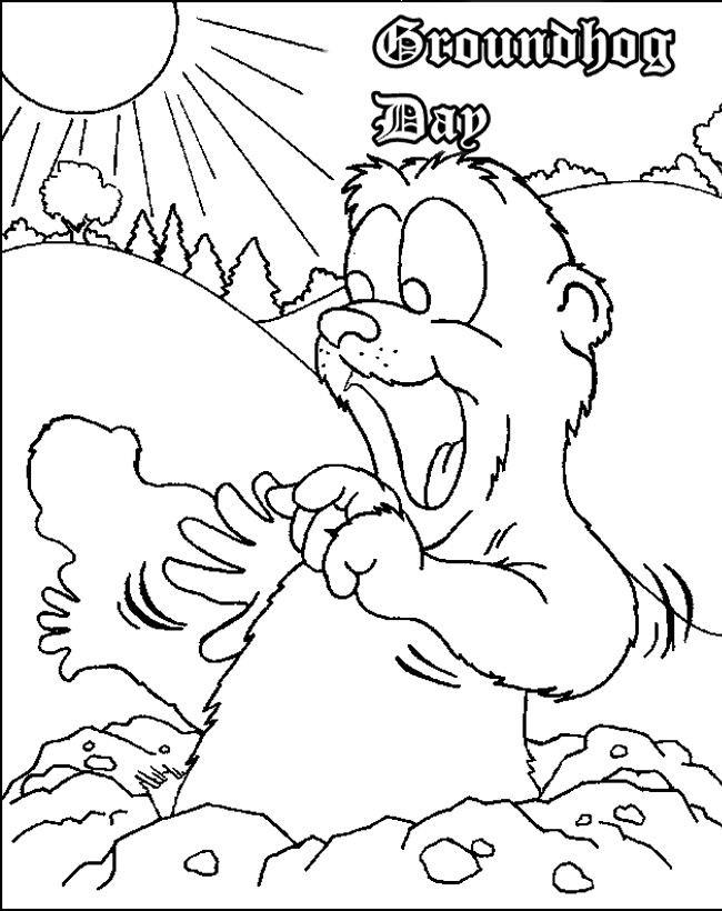 650x820 Groundhog Day Coloring Pages To Download And Print For Free