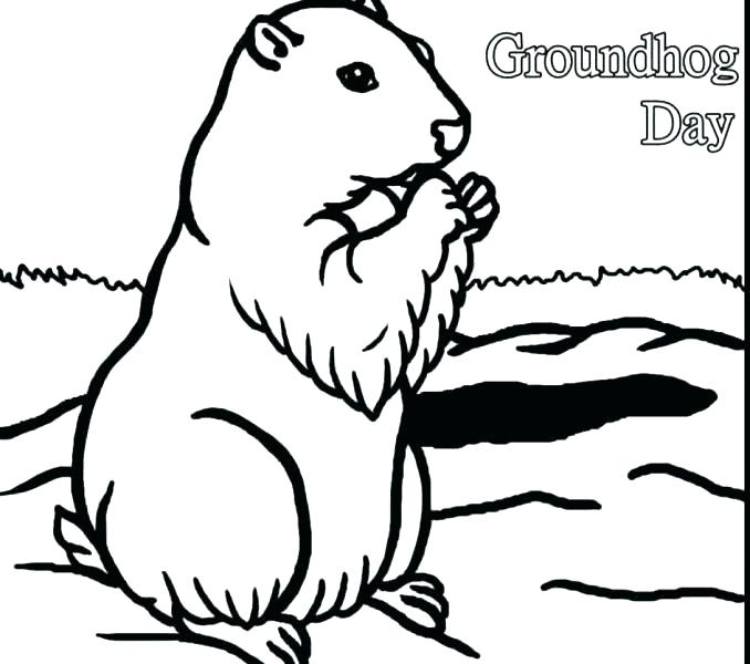 678x600 Groundhog Coloring Pages Groundhog Coloring Sheets Groundhog