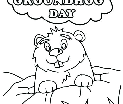 500x425 Groundhog Coloring Pages Groundhog Groundhog Day Color Pages Www