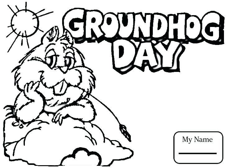 734x542 Groundhog Day Coloring Pages Groundhog Coloring Pages Groundhog