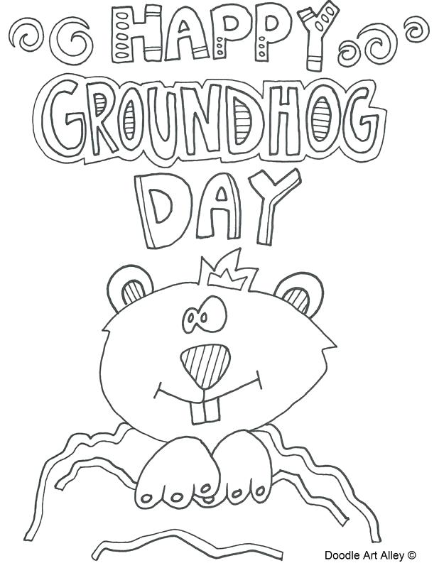 618x800 Ground Hog Coloring Pages Groundhog Paper Bag Puppet Under Wake Up