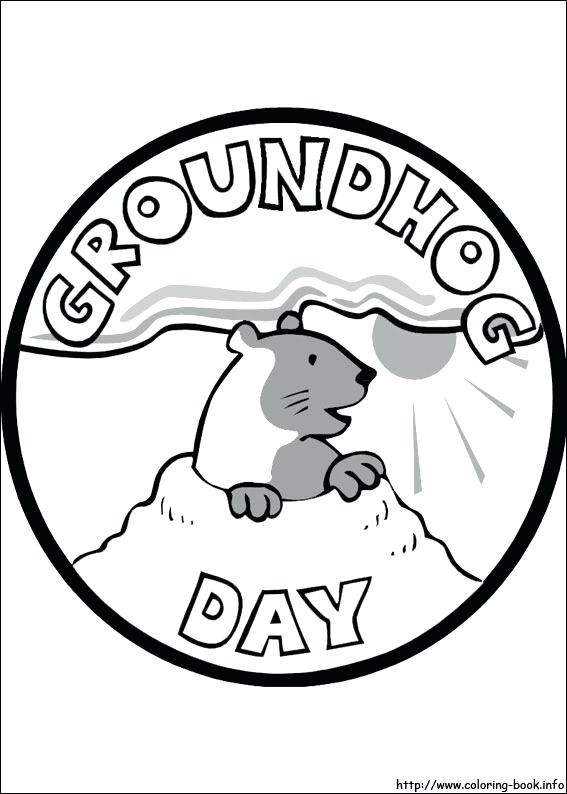 567x794 Groundhog Day 2016 Coloring Pages Free Printable Colouring