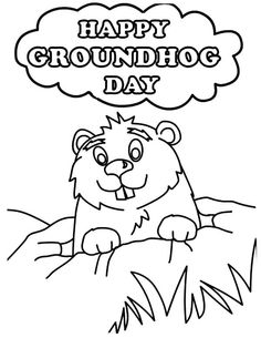 236x305 Groundhog Coloring Pages To Print Cartoon Bulletin