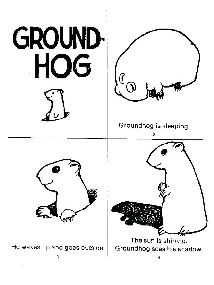 727x967 G Is For Groundhog Coloring Page. Animal Groundhog Day Coloring