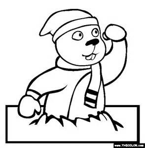 294x300 Groundhogs Coloring Sheets