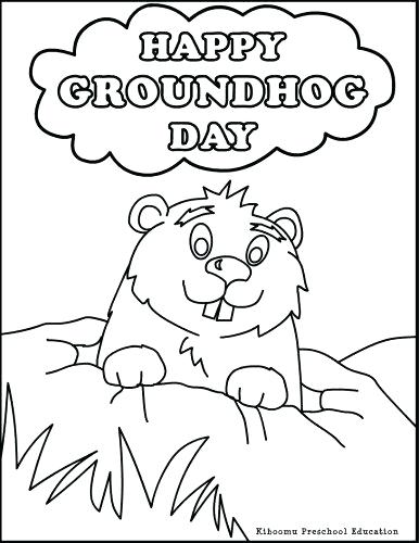 386x500 Groundhog Color Page Groundhog Coloring Luxury Groundhog Day