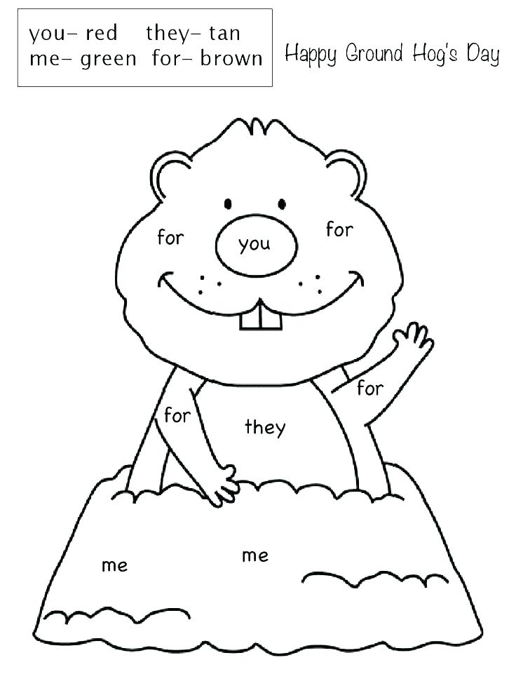 736x961 Groundhog Coloring Page Coloring Pages And Activities Ground Hog