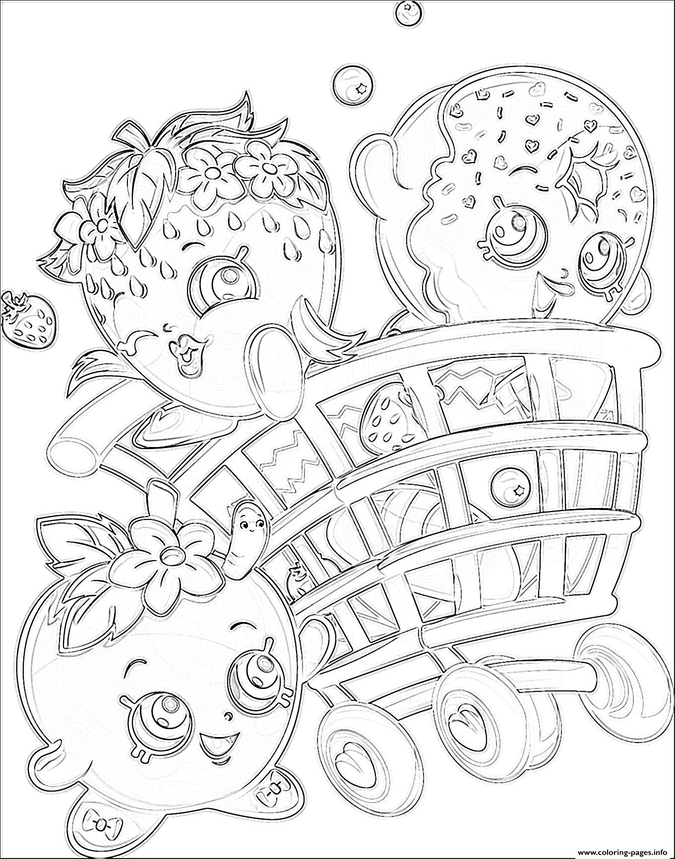 1361x1733 Shopkins Group Coloring Pages Free 4