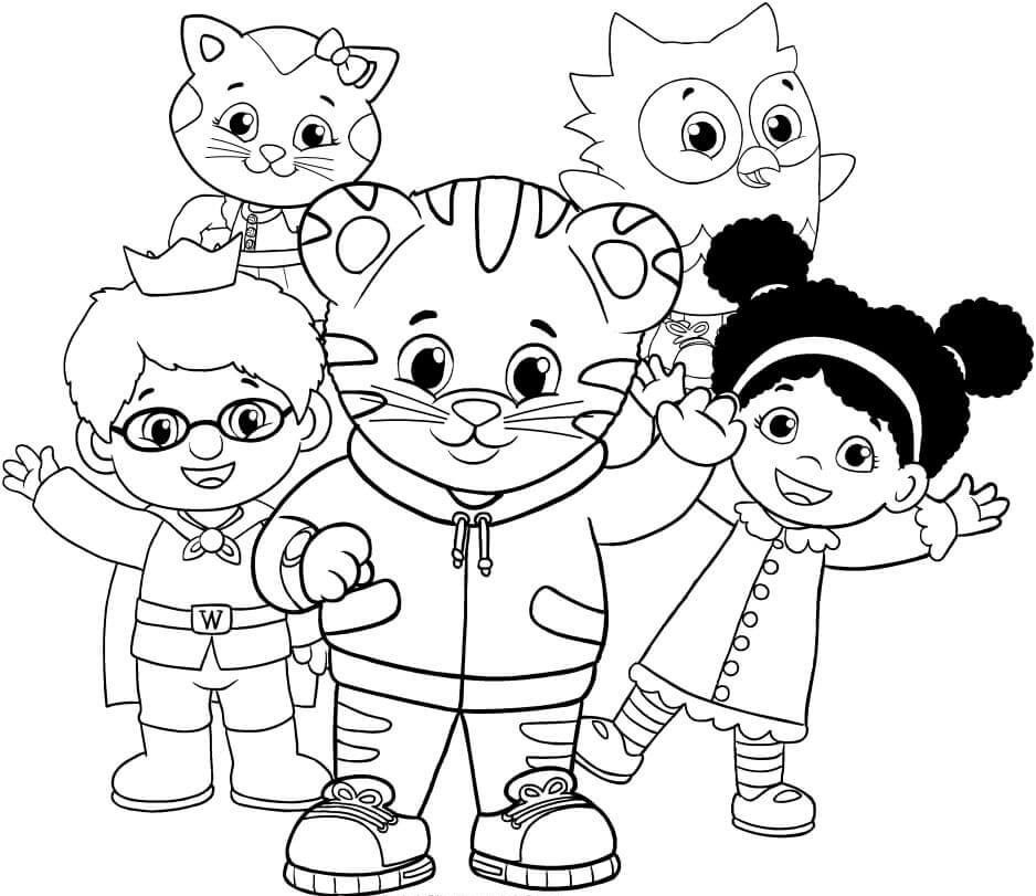 Group Of People Coloring Pages