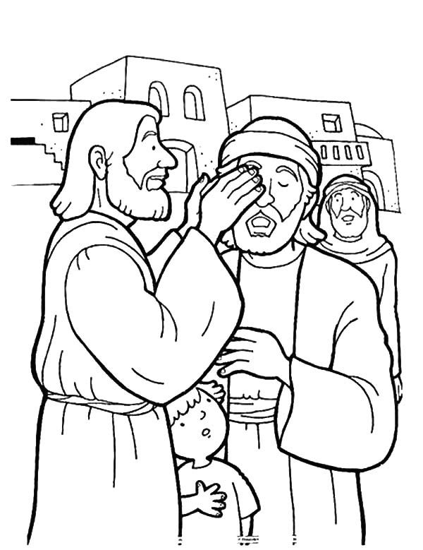 600x779 Kindness, Kindness Is Jesus Healing People Coloring Pages