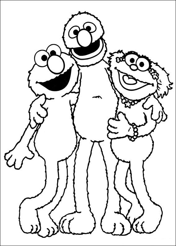567x794 Elmo, Grover, Zoe Sesame Street Elmo